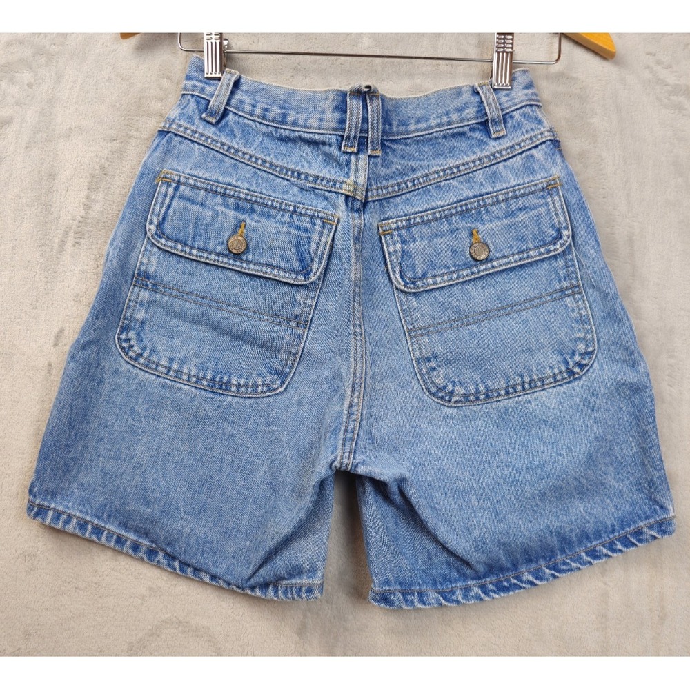 Vintage 90's Blue Honors Shorts Size 6 Moms Relaxed Square Flap Pockets